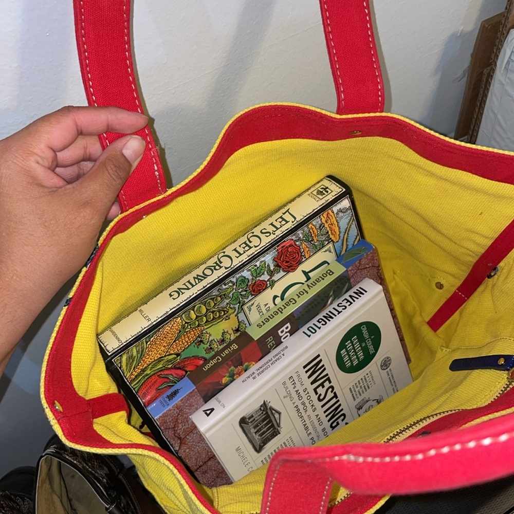 Kate Spade Yellow and Red Tote Bag with Classic Shape - Picture 11 of 11